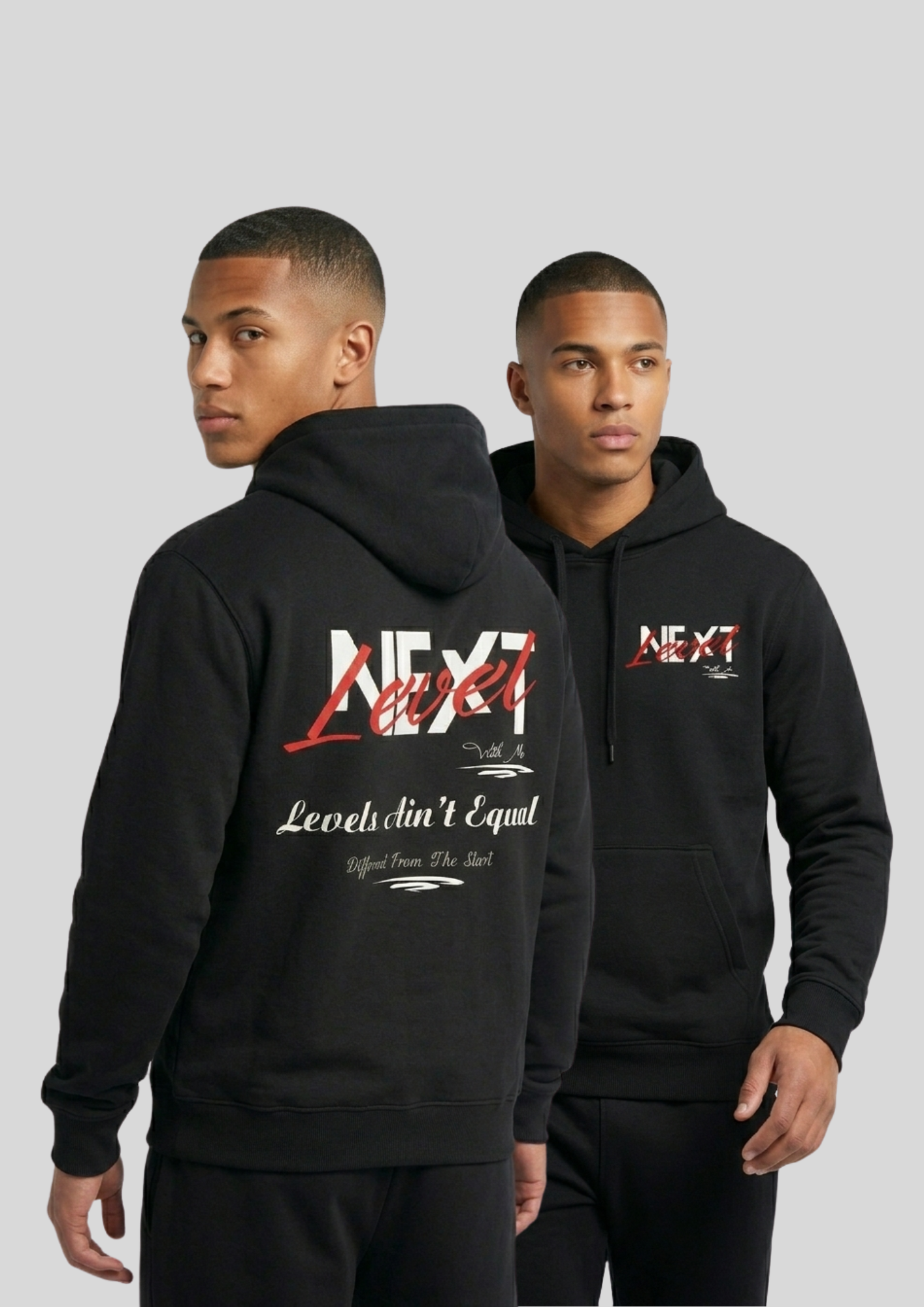 KHILIAN "Different Start" Heavy Boxy Hoodie