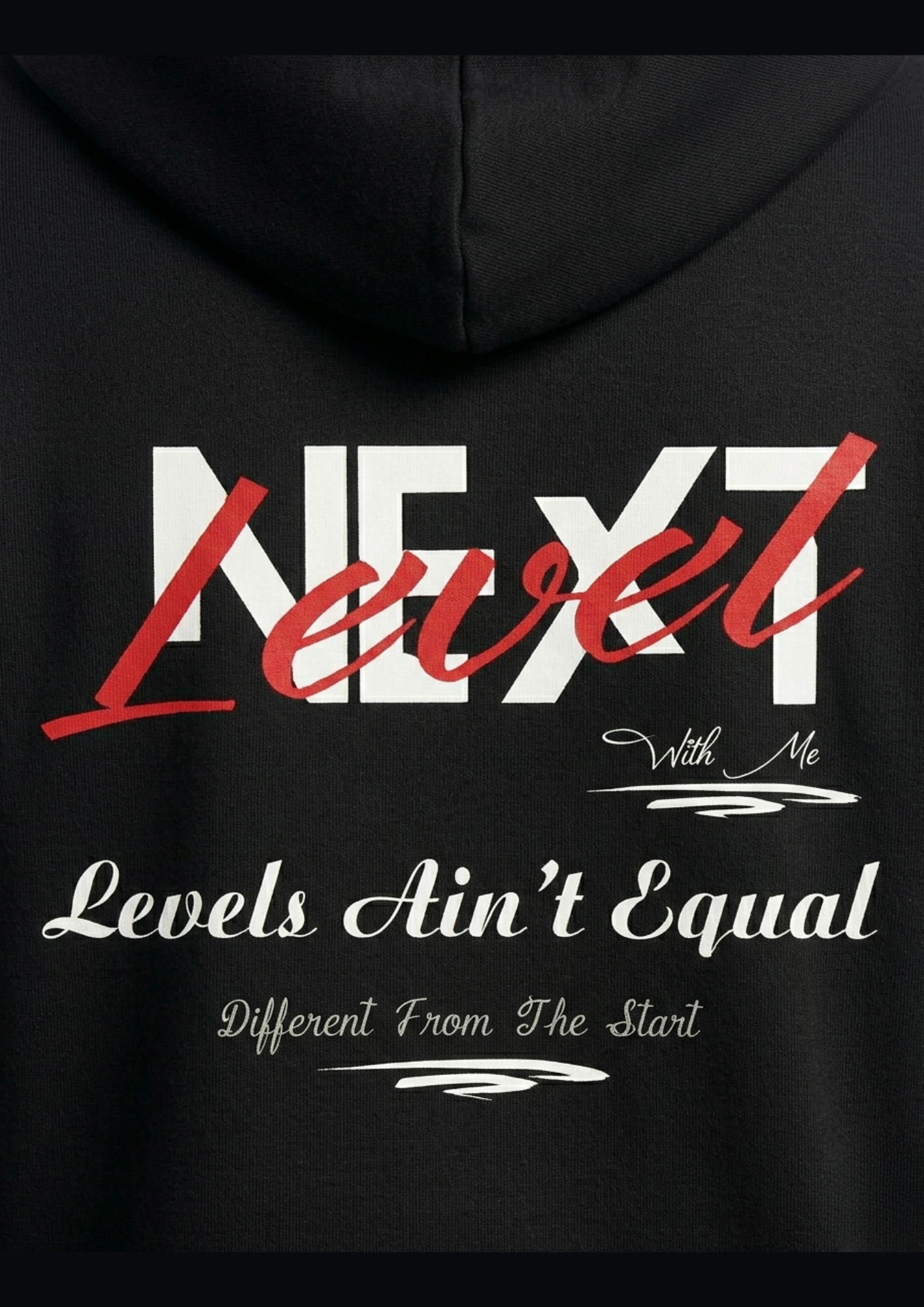 KHILIAN "Different Start" Heavy Boxy Hoodie