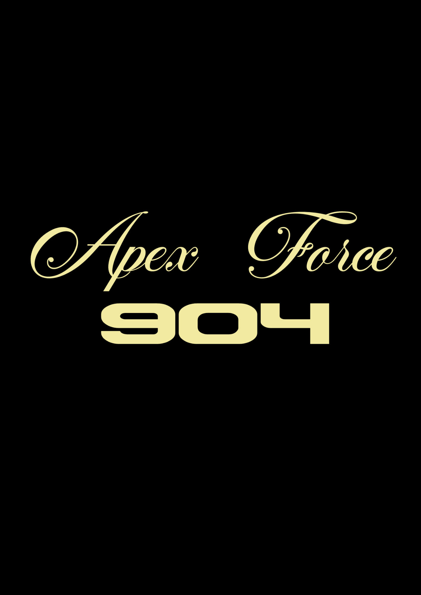 Men’s Black Zip-Up Hoodie with Gold Embroidery - Apex Force 904