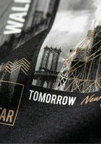 Limited Edition NYC Bridge Graphic Tee - Oversized Fit