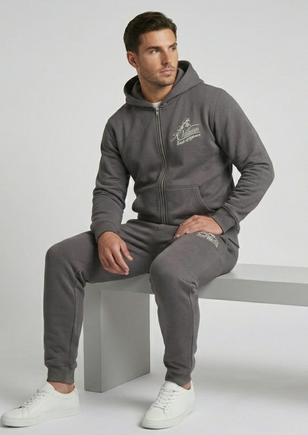 Khilian Signature Graphic Tracksuit - Men's 'Built Different' Edition