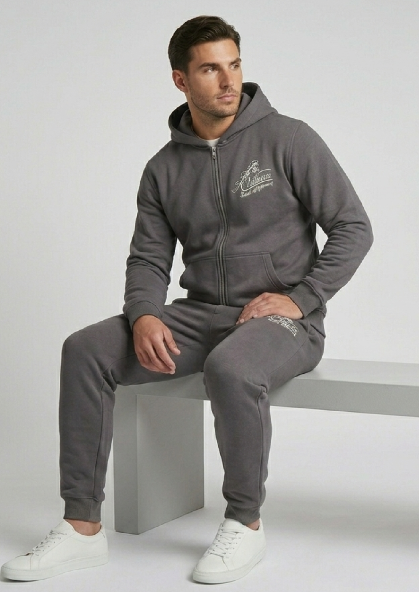 Khilian Signature Graphic Tracksuit - Men's 'Built Different' Edition