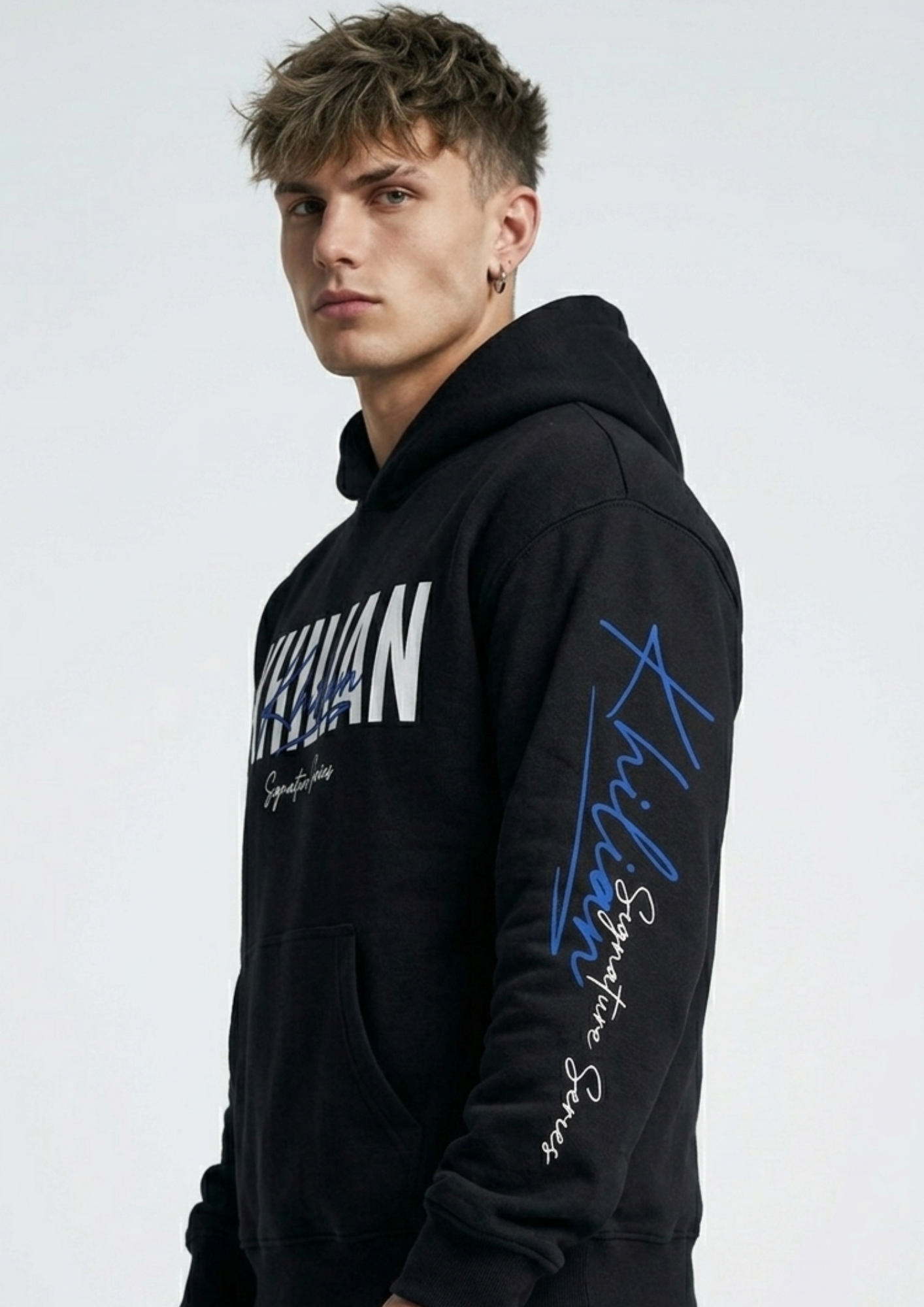 KHILIAN Premium Signature Series Tracksuit – Black Edition