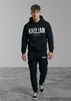 KHILIAN Premium Signature Series Tracksuit – Black Edition